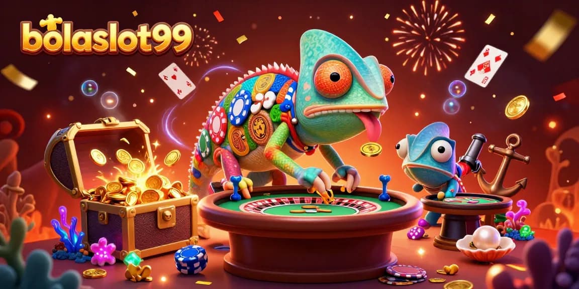 Experience immersive gaming at bolaslot99 with vibrant casino elements and engaging 3D designs.
