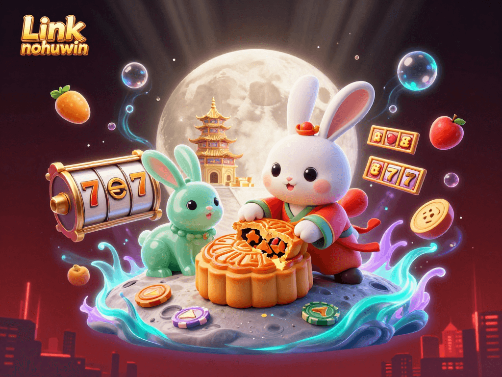 Engage in thrilling gameplay at Link nohuwin with a vibrant moon-themed atmosphere.
