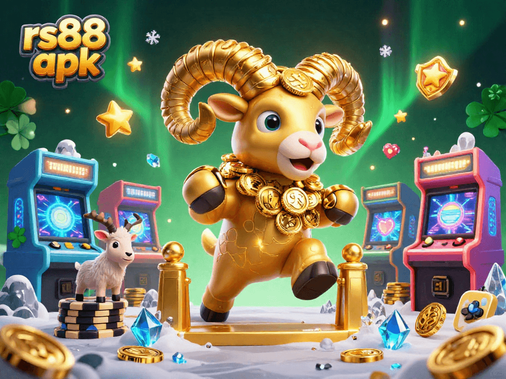 Experience the excitement of rs88 apk with a vibrant 3D casino scene bursting with action and rewards.