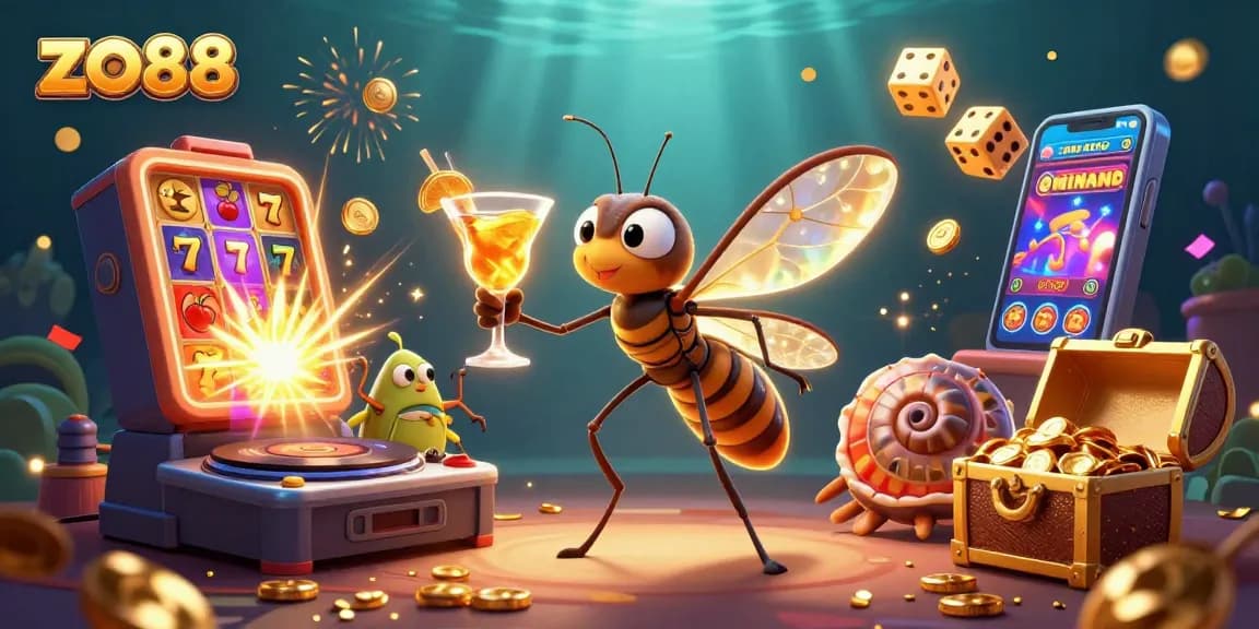 Spin and win at zo88 with vibrant casino characters and dynamic game elements.