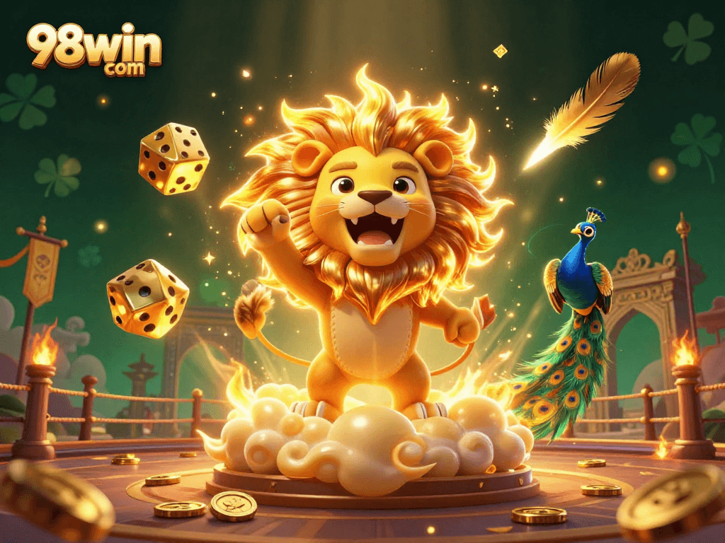 Experience vibrant gaming at 98win com with exciting casino adventures, showcasing lively characters and dynamic elements.