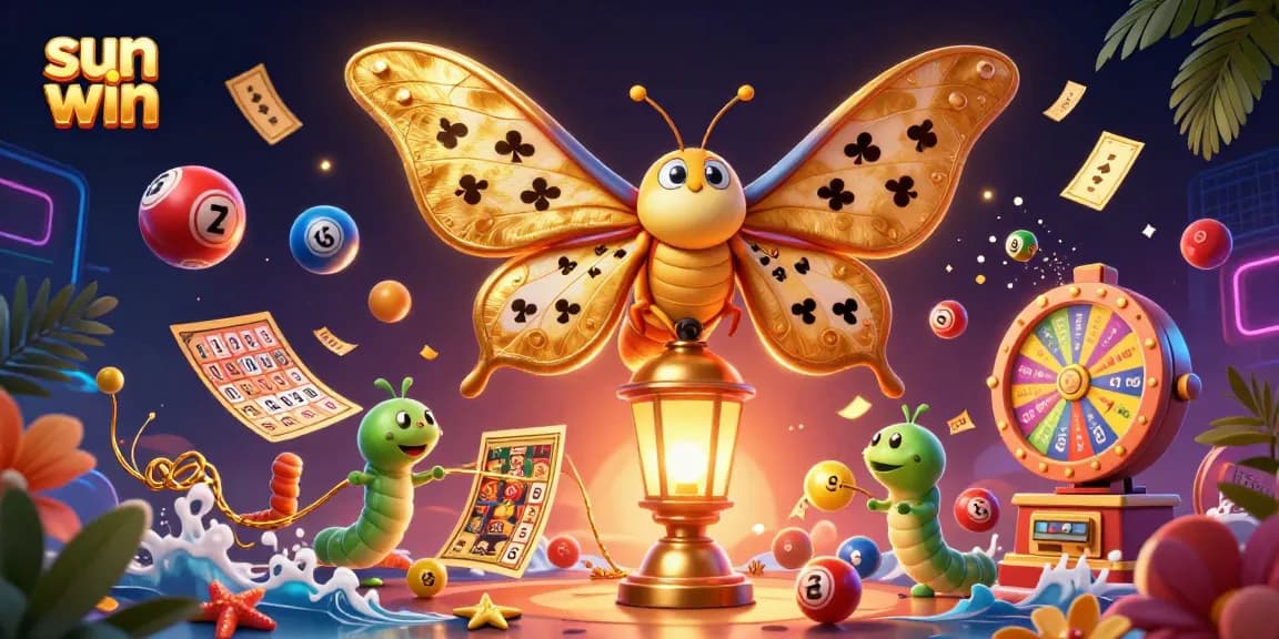 Experience the thrilling sun win casino atmosphere with colorful elements in a vibrant 3D illustration.