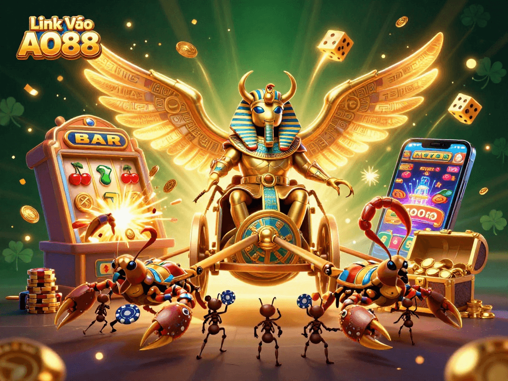 Spin the reels at Link Vào AO88 with enticing slots, golden scarabs, and dazzling bonuses.