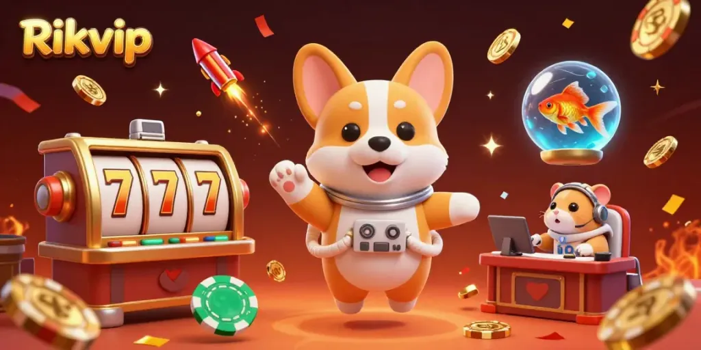 Experience thrilling gameplay at Rikvip with vibrant casino elements and engaging characters.