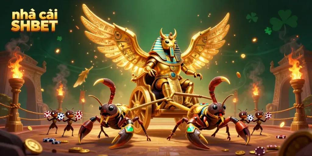 Engage with Nhà cái SHBET's vibrant casino experience featuring dynamic characters and thrilling game elements.