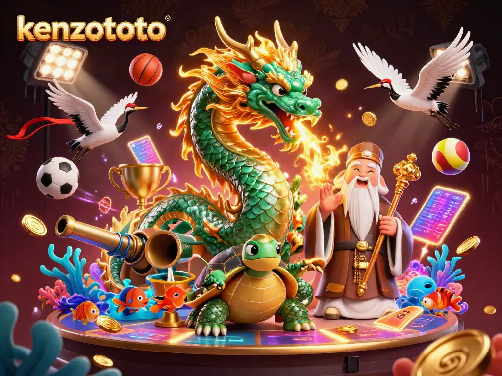 Kenzototo showcases vibrant ocean shooting games featuring mythical creatures and dynamic elements.