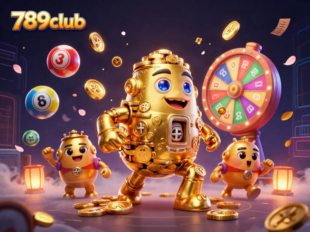 Experience thrilling action at 789club with vibrant casino elements and dynamic gaming characters.