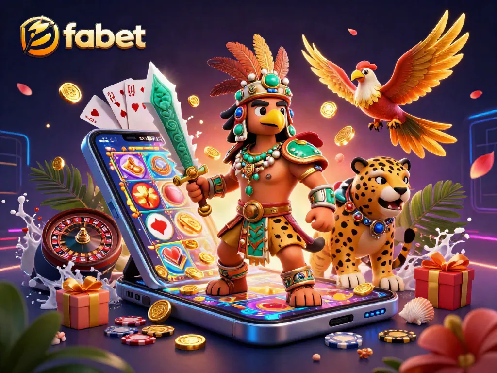 Win big with fabet's exciting slot games featuring vibrant characters and gold coins.
