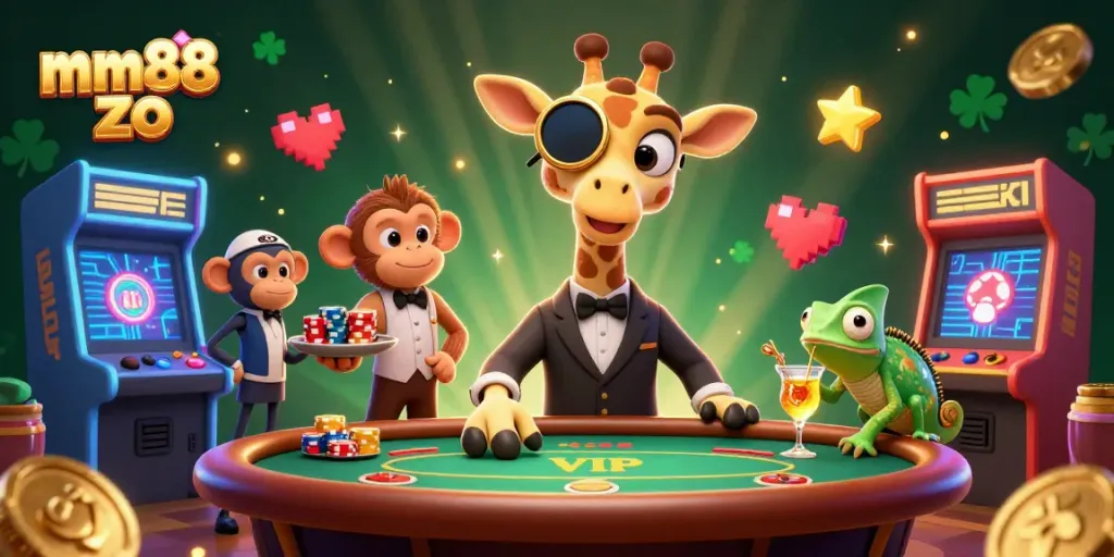 Experience thrilling gameplay at mm88 zo with vibrant characters and dynamic casino elements.