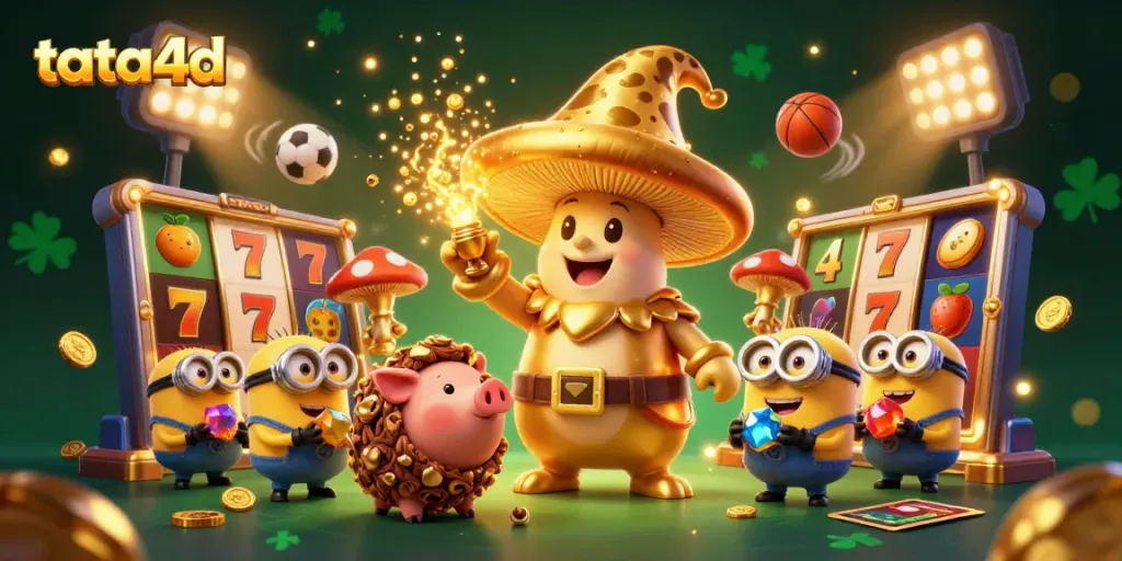 Experience the thrilling moments at tata4d with a magical golden wizard and dynamic slot elements.
