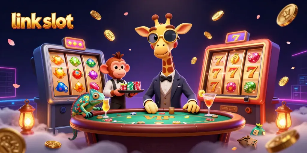 Engage with the exciting link slot experience featuring vibrant fruit symbols and high-energy casino elements.
