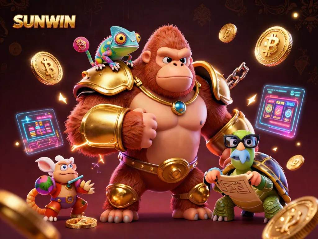 Experience thrilling gameplay with SUNWIN's dynamic characters and vibrant casino elements.