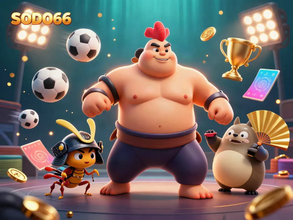 Engage in exciting gameplay at SODO66 with vibrant characters and dynamic betting elements.