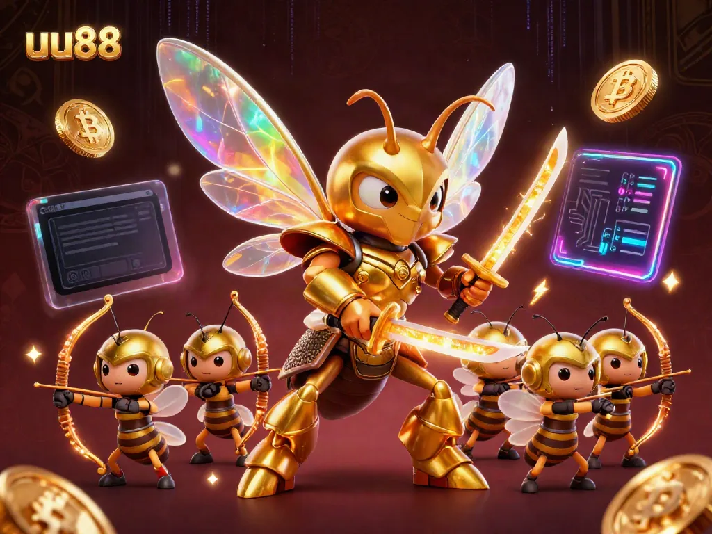 Engage in thrilling games at uu88 with dynamic characters and vibrant casino elements in a stunning 3D scene.