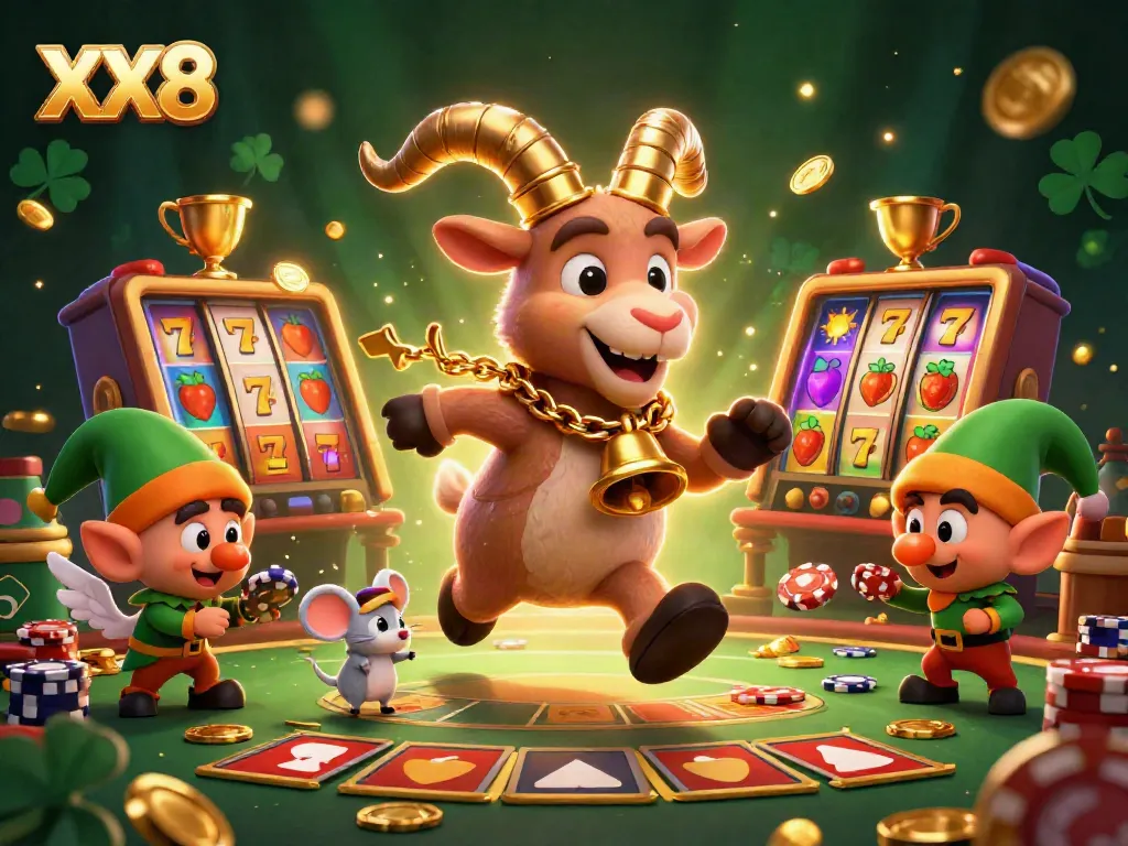 Experience thrilling fun at XX8 online casino with engaging characters and vibrant slot games.