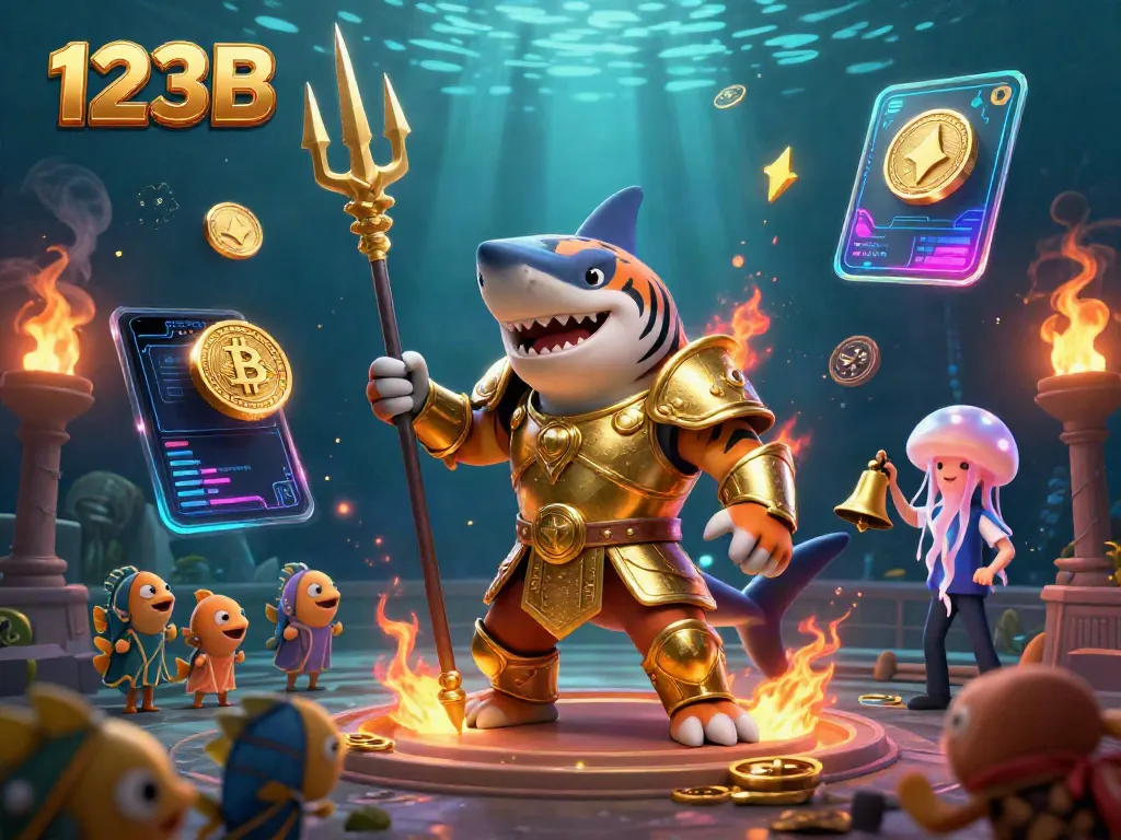 Engage in thrilling underwater betting adventures with 123B's vibrant casino scene.