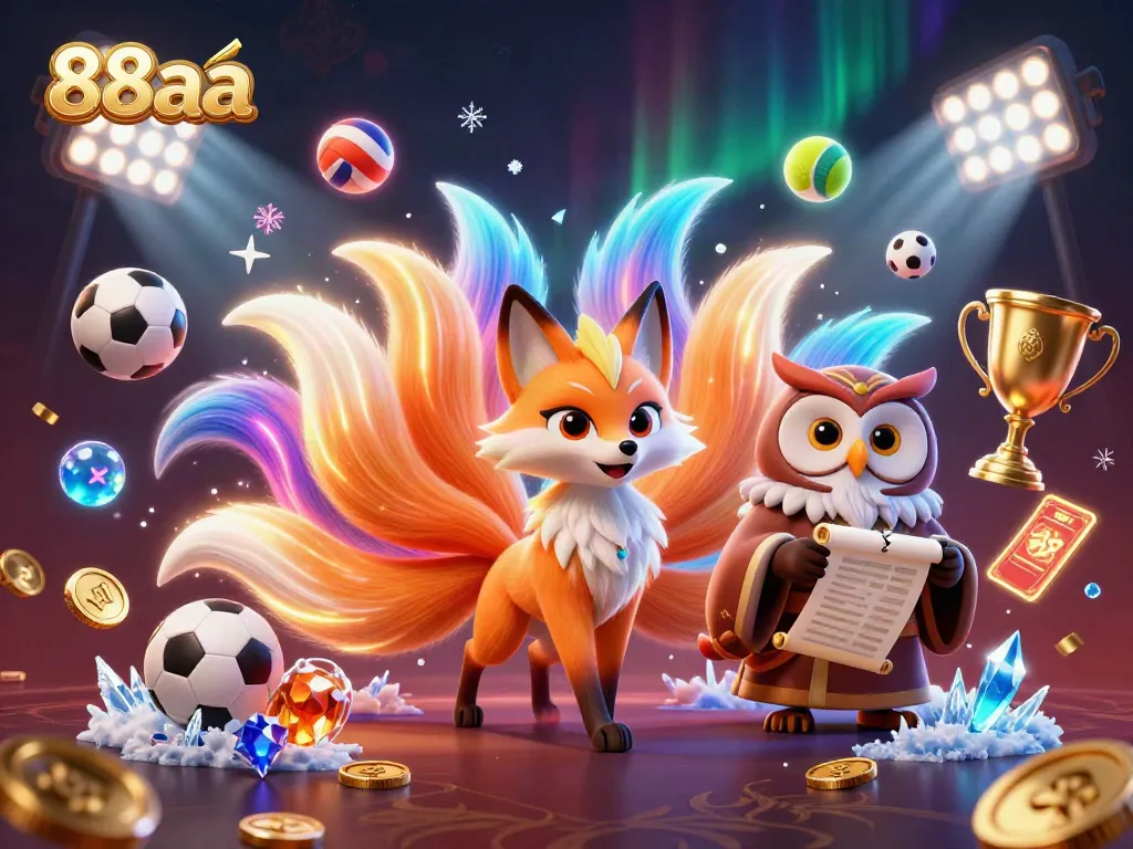 Experience thrilling gameplay at 88aa with vivid colors and engaging characters in an immersive casino illustration.