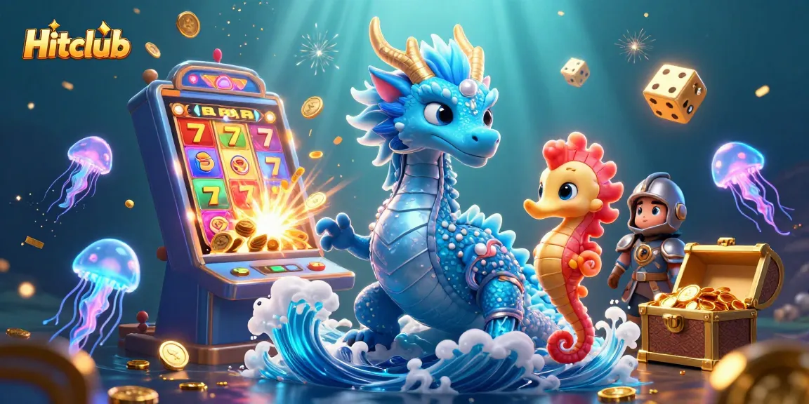 Hitclub showcases an ultra-detailed casino scene with vibrant characters and gaming elements.