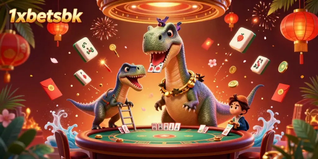 Experience thrilling gameplay with 1xbetsbk in a vibrant casino scene filled with action.