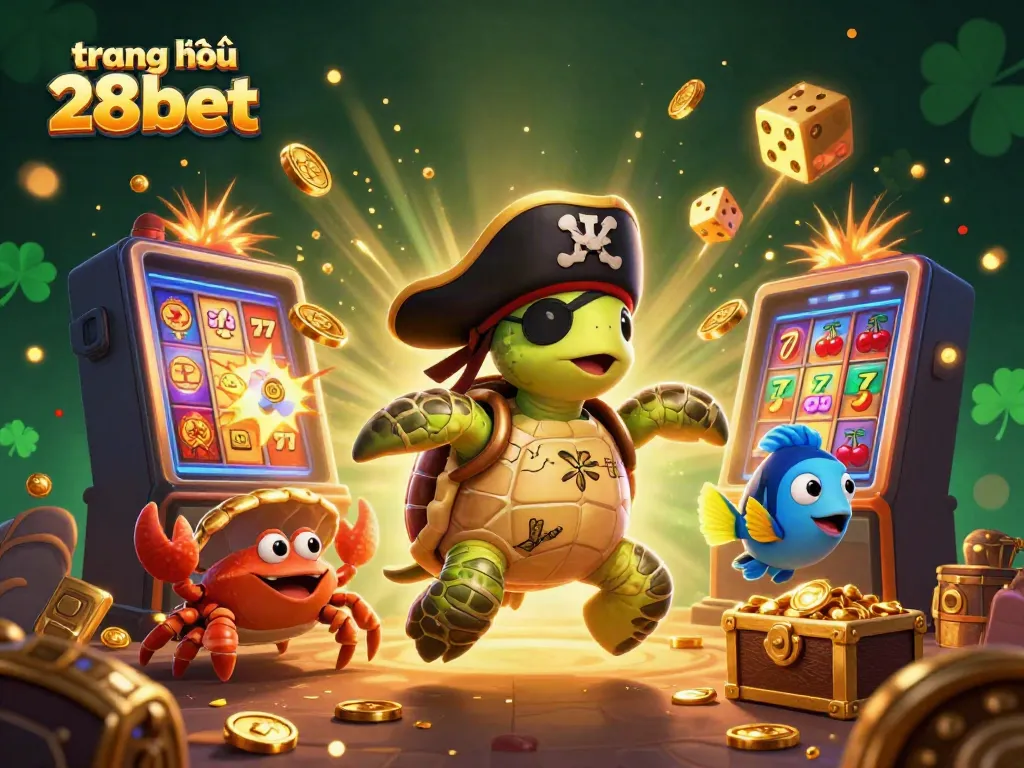 Experience the thrilling slots and actions at trang chủ 28bet with vibrant casino illustrations.