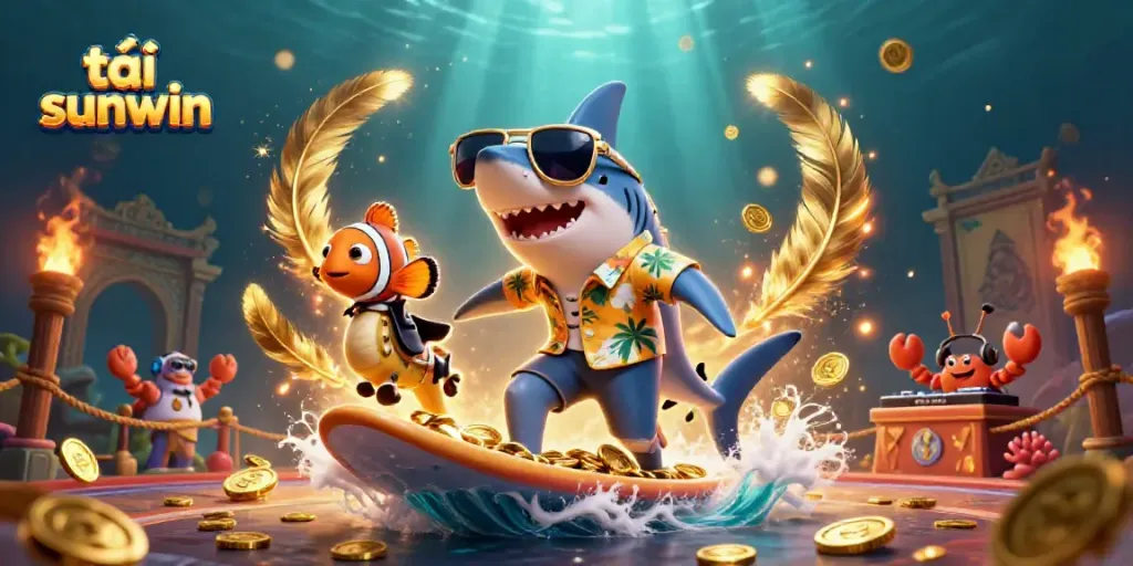 Play exciting games and download tải sunwin with a colorful underwater adventure scene.