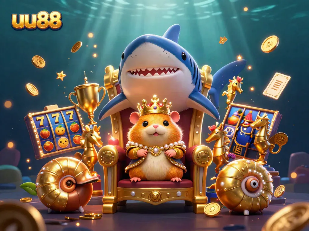 Engage with timeless slots action at uu88, featuring a vibrant throne scene symbolizing royal gameplay.