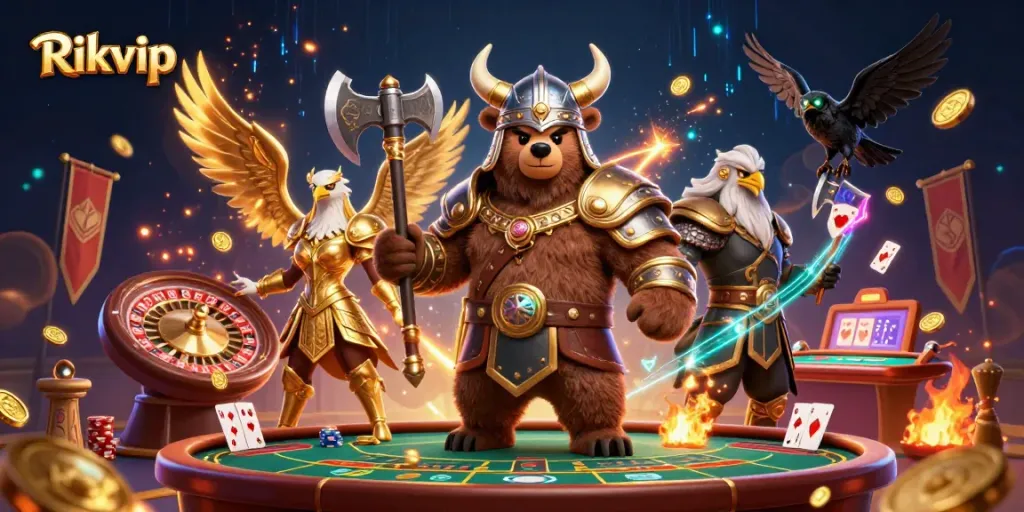 Experience exhilarating gaming at Rikvip with vibrant live casino action featuring unique characters and rich gaming elements.