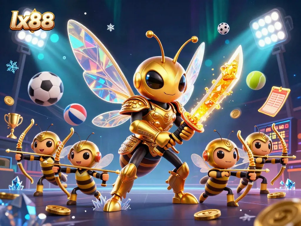 Experience thrilling gameplay at lx88 with an exciting golden hornet samurai and vibrant casino elements.