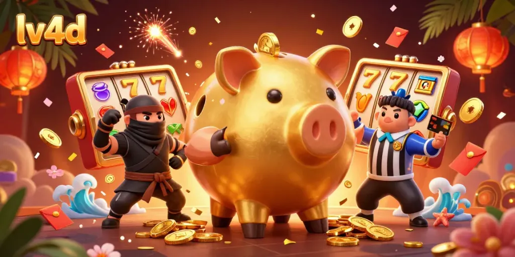 Experience the fun of the lv4d platform with vibrant slots and animated characters.
