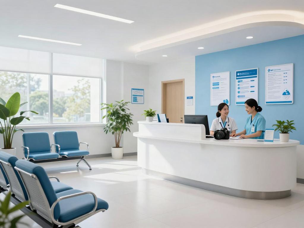 link slot in a modern healthcare environment, showcasing patient care and wellness center.