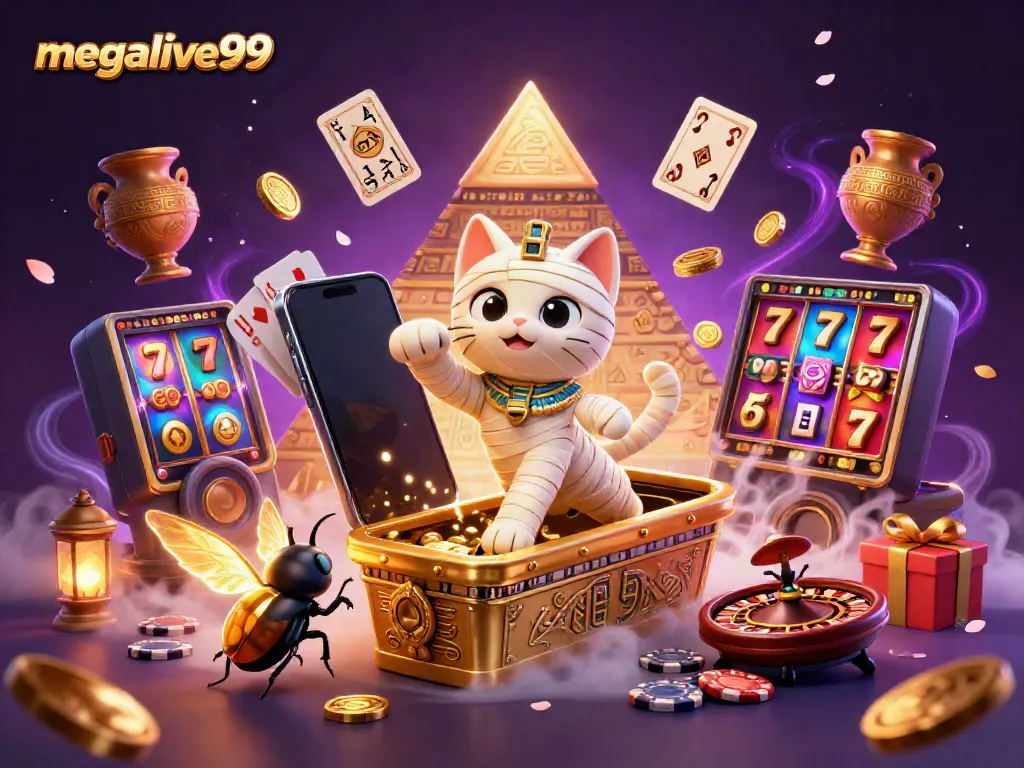 Permainan slot megalive99 yang mendebarkan dengan karakter Mesir kuno momen ditangkap.