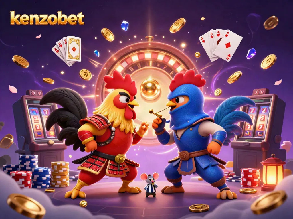 Kenzobet offers thrilling arcade game experiences with vibrant, engaging characters and elements.