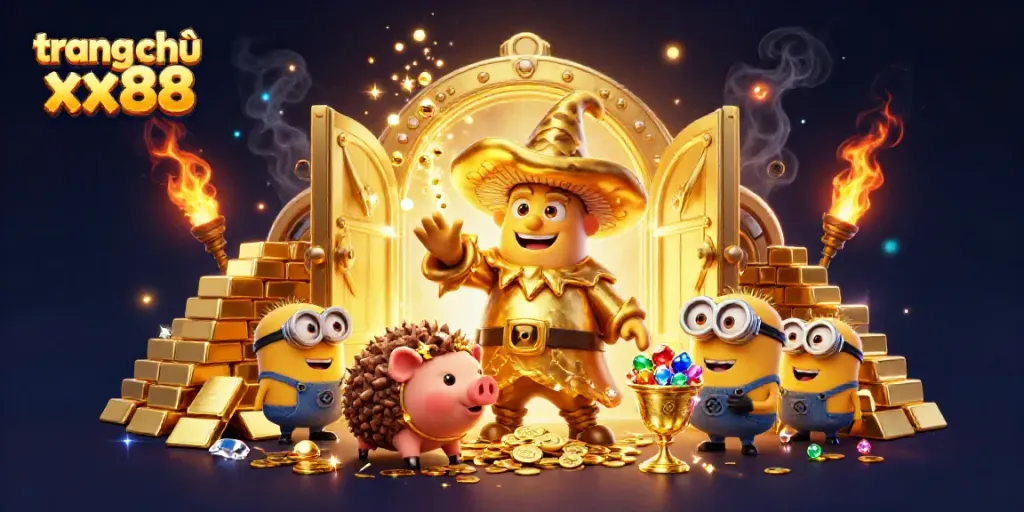 Experience thrilling gameplay at trang chủ xx88 with gold-filled treasures and magical 3D characters.