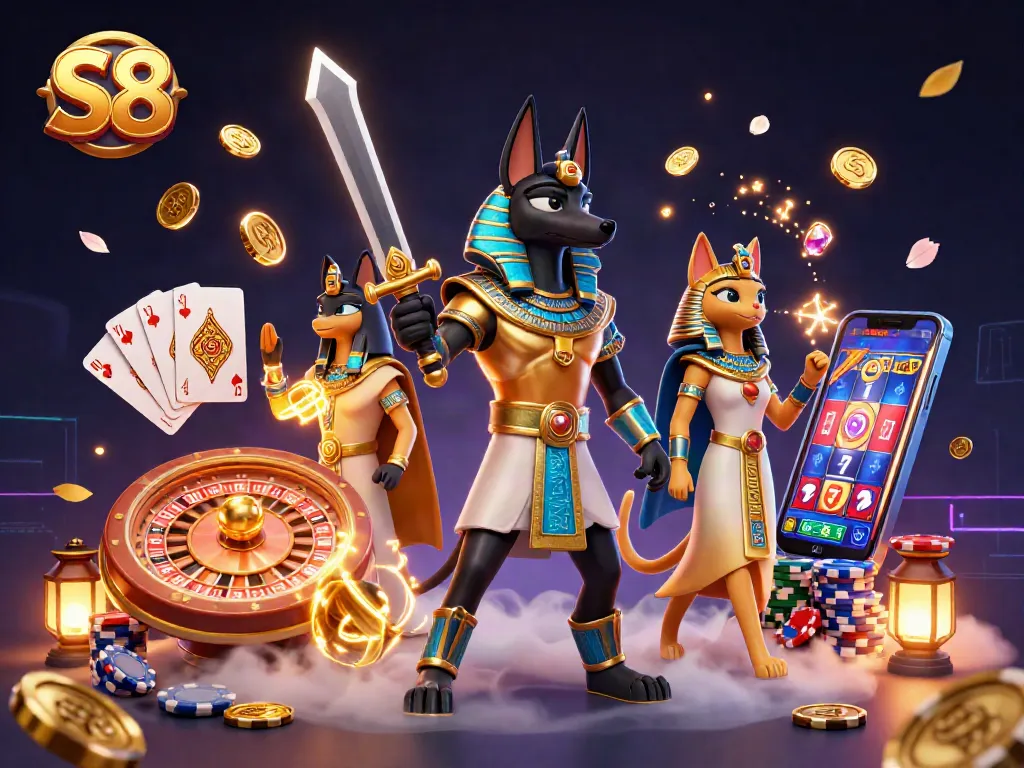 S8 offers exhilarating online gaming with dynamic elements including winning slots and vibrant casino ambiance.