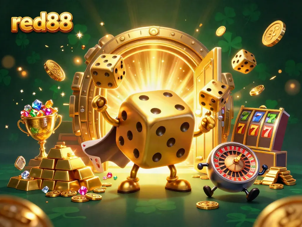 Experience the thrill of red88 with our exciting casino scene full of treasures.