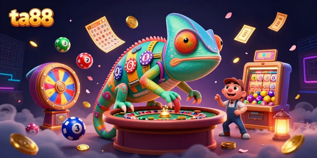 Energize your gaming with ta88, as the chameleon casino owner snaps up coins amidst lottery excitement.