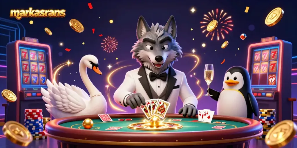 Pengalaman bermain di markasrans dengan karakter kartun berkelas di meja baccarat
