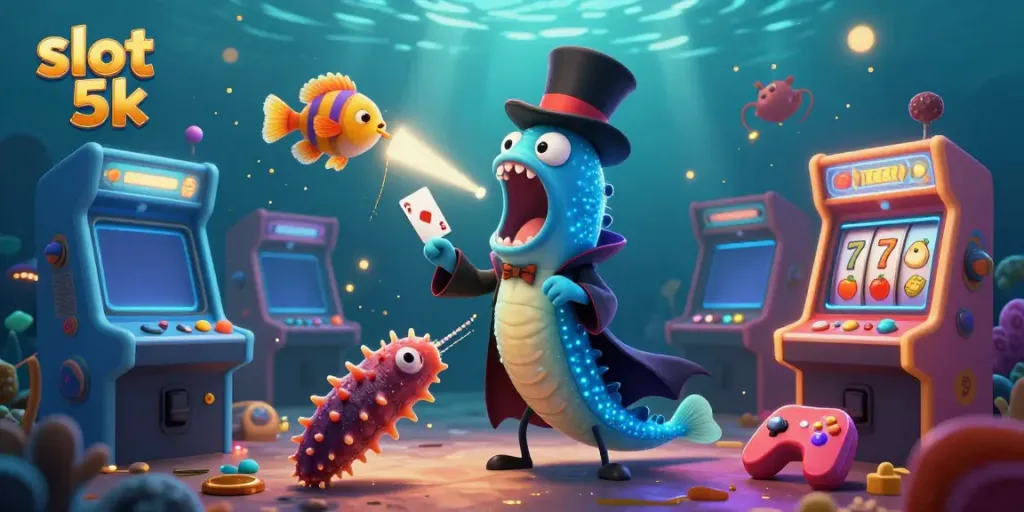 Experience exciting gameplay through the slot 5k scene with glowing elements and vivid characters.