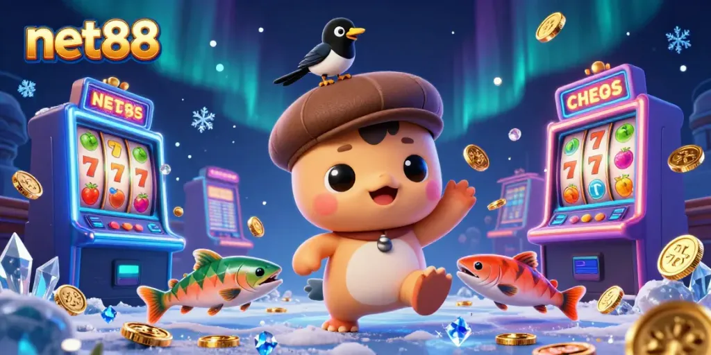 Play casino games with net88 featuring Nessie, a magpie, and Scottish salmon for exciting slots.