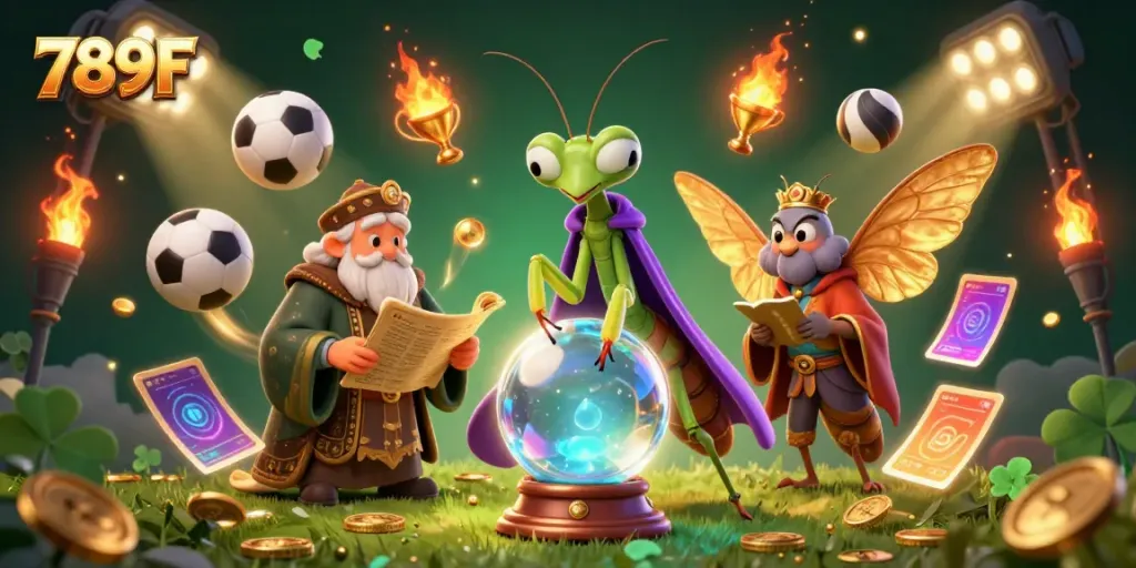 Engage with 789F's vibrant casino adventure featuring fortune tellers and dynamic sports elements.