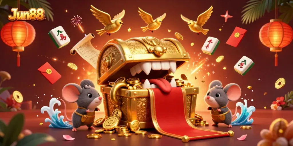 Jun88 mang đến trải nghiệm thú vị với kho báu quyến rũ và biểu tượng may mắn.