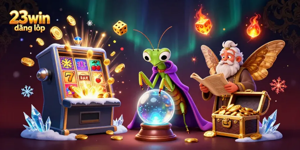 Engage in exciting gameplay at 23win đăng nhập with colorful slot machines and fortune tellers.