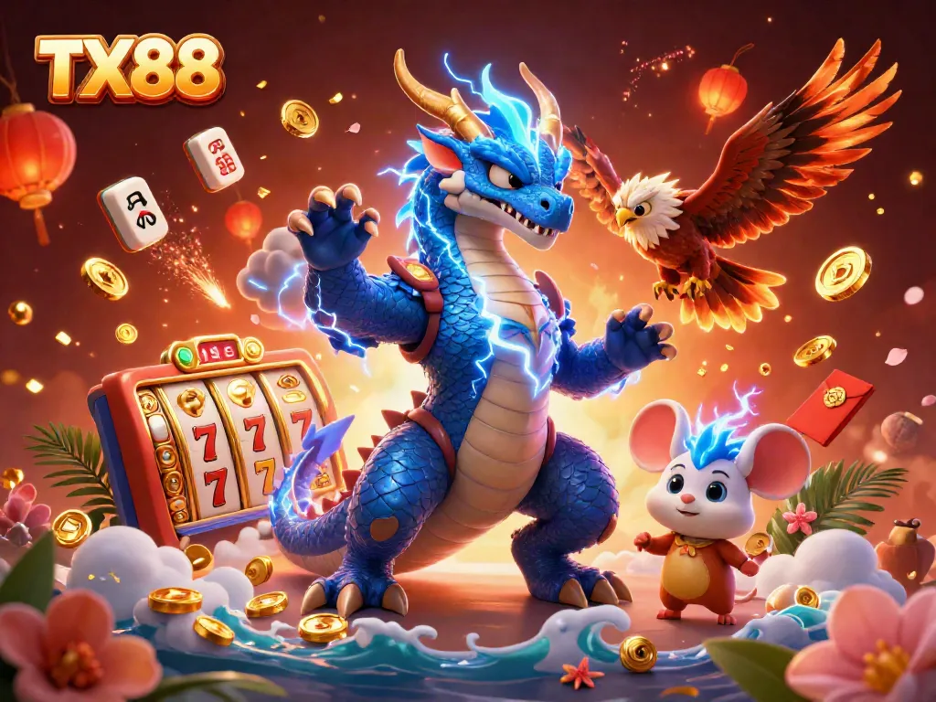 Experience thrilling gameplay at TX88 with vibrant gaming elements and dynamic characters.