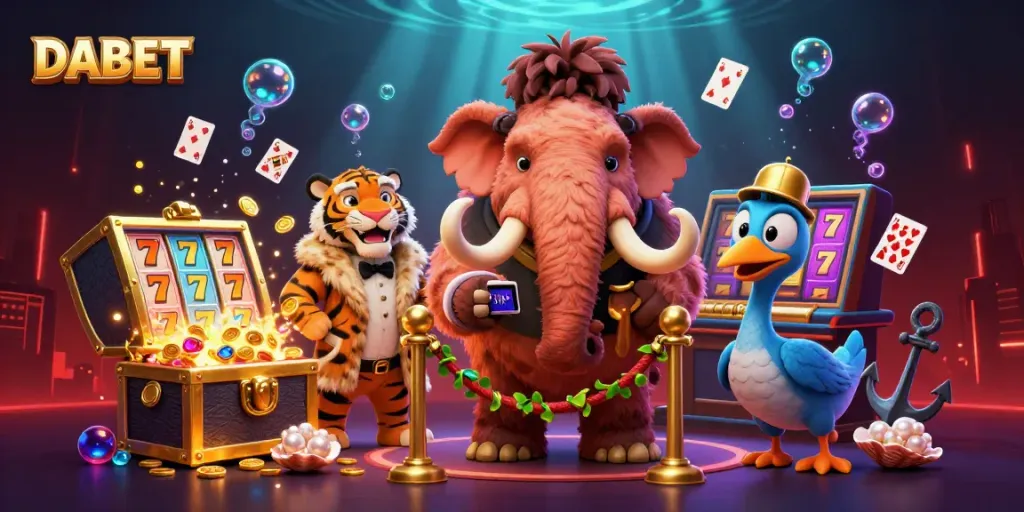 DABET offers thrilling casino experiences featuring vibrant characters and rich jackpots.