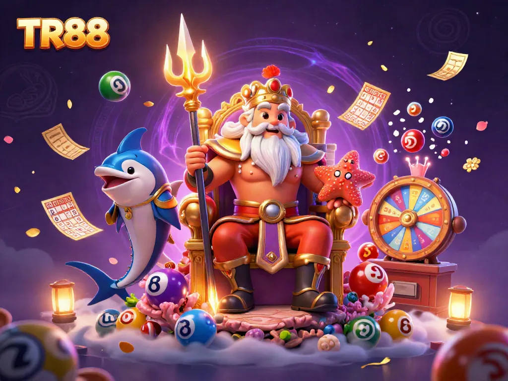 Engage with the TR88 casino world featuring Neptune, vibrant prizes, and dynamic lottery elements.
