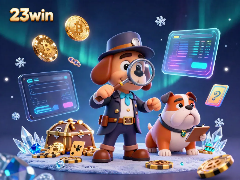Engage in thrilling gameplay at 23win with unique casino elements in a vibrant 3D scene.