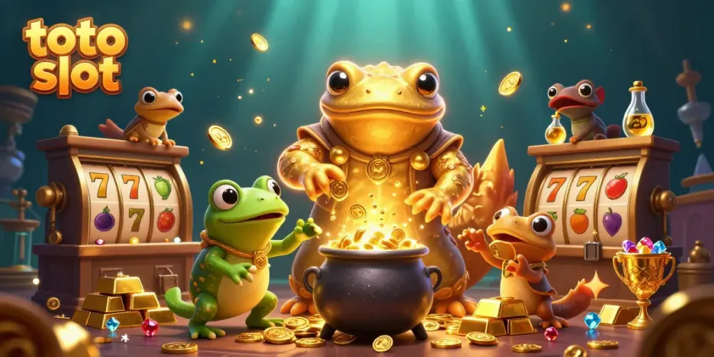 Menggunakan toto slot untuk menang dalam permainan slot dengan alkemis mengubah logam dasar menjadi koin emas.