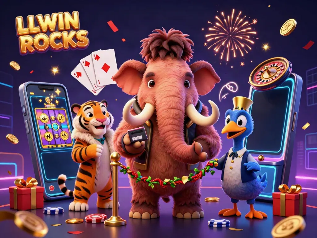 Experience exciting wins at LLWIN ROCKS with a dynamic casino bouncer and colorful gaming elements.
