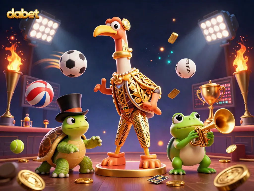 Dabet offers high-stakes gambling action with sports balls and exciting rewards at a lavish casino.