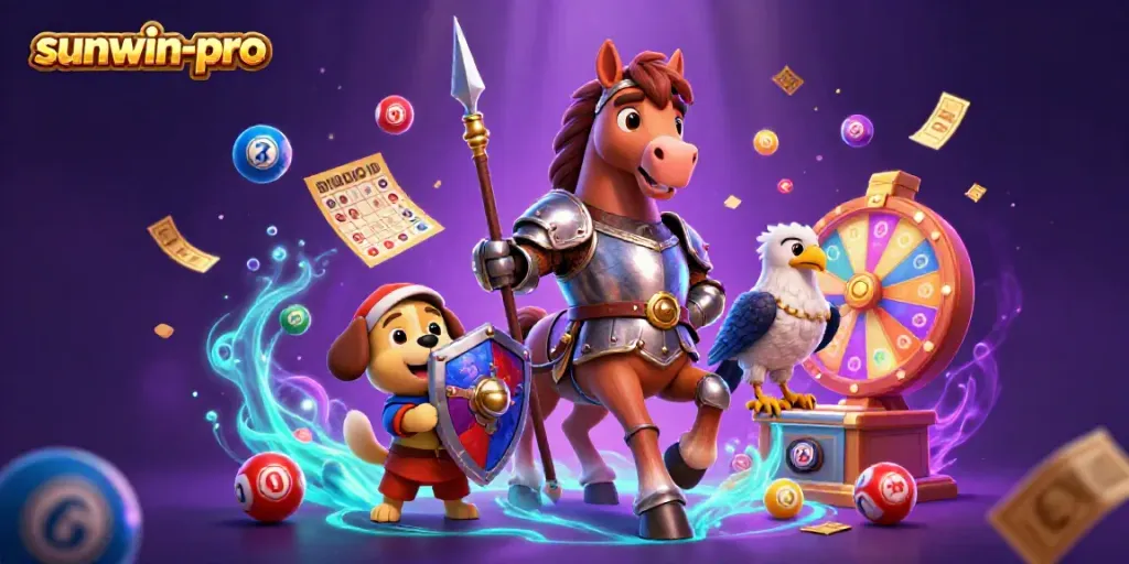 Engage in exciting gameplay at sunwin-pro with medieval knight and lottery elements.